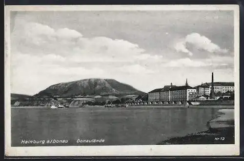 AK Hainburg a. Donau, Partie am Ufer