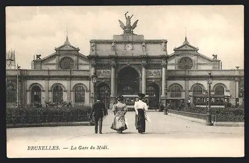 AK Bruxelles, La Gare du Midi