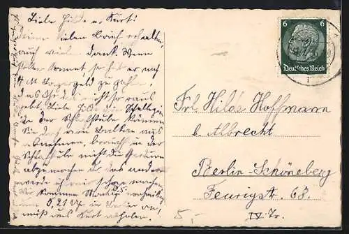 AK Posta /Sa., Ortsansicht mit Gasthof und Elbe aus der Vogelschau