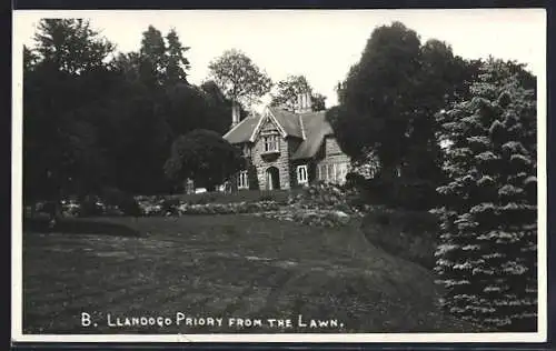 AK Llandogo, Priory from the Lawn