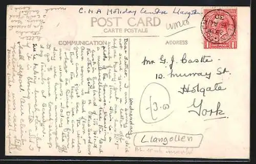 Foto-AK Llangollen, Holiday Centre