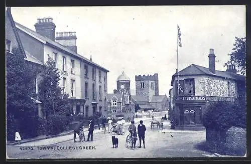 AK Towyn, College Green, Grocer`s Lewis & Co, Bakers