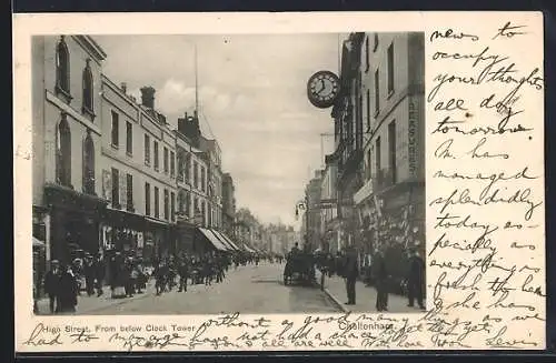 AK Cheltenham, High Street, From below Clock Tower