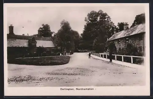 AK Dallington /Northampton, Street View with two Posing Men