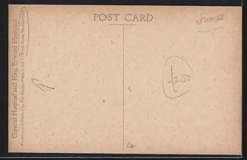 AK Northampton, General Hospital and King Edward Memorial in Wood Street