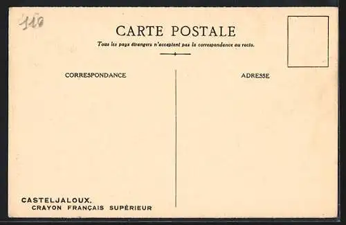 AK Casteljaloux, Crayon Francais superieur, Salle 9: Traige des Mines, Graphitbruch