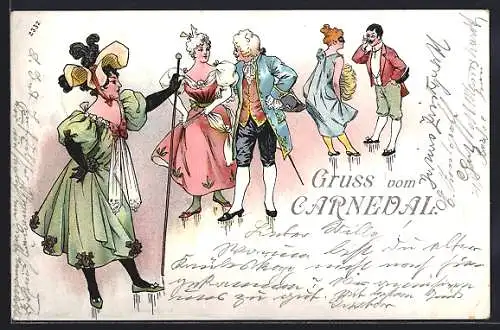 AK Gruss vom Carneval, Carnevalsgesellschaft