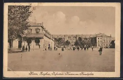AK Hanau, Zeughaus, Infanterie-Kaserne am Paradeplatz