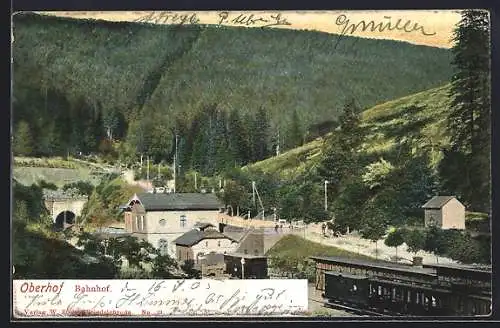 AK Oberhof / Thür., Blick auf den Bahnhof