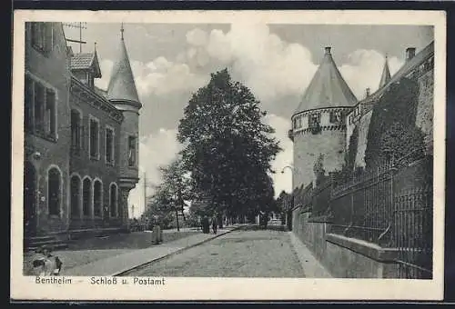 AK Bad Bentheim, Schloss und Postamt