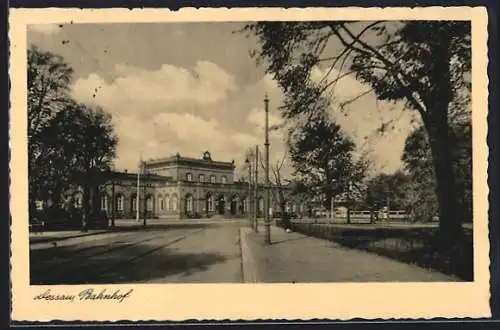 AK Dessau, Strasse zum Bahnhof