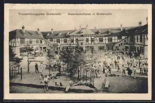 AK Grafenwöhr, Truppenübungsplatz, Kasernenhofleben