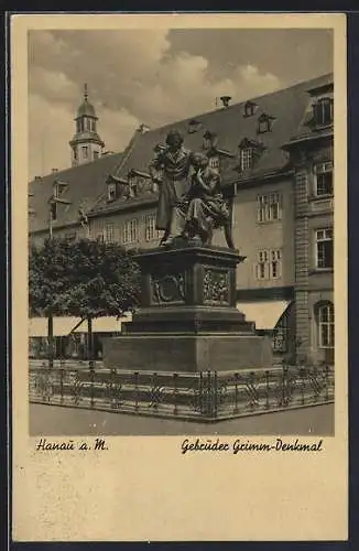 AK Hanau, Gebrüder Grimm-Denkmal