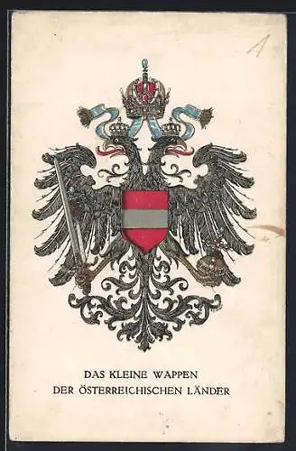 AK Österreich, das Wappentier, Rotes Kreuz