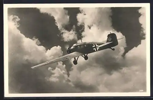 AK Junkers Ju 34, Kurierflugzeug, 