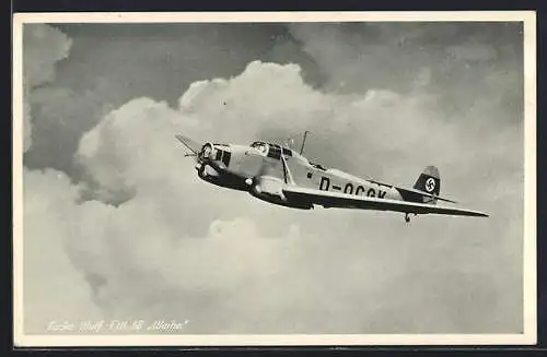 AK Flugzeug, Focke-Wulf FW 58 Weihe