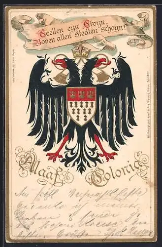 AK Alaaf Colonia, Wappen im Fasching