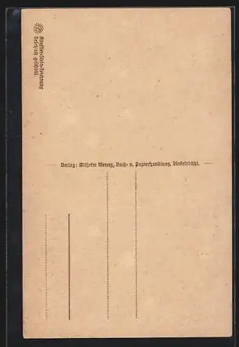 Steindruck-AK Dinkelsbühl, Historisches Vereinshaus und Segringer Tor