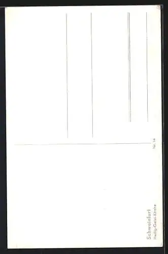 AK Schweinfurt, Bus vor der Heilig-Geist-Kirche