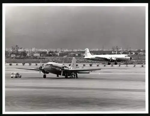Fotografie Flughafen Palma / Mallorca, Flugzeug Vickers Viking F-BJES