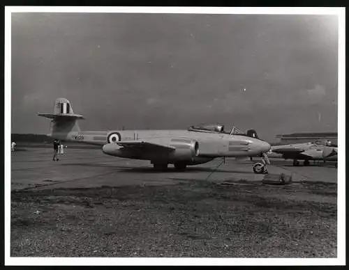 Fotografie Flugzeug Gloster Meteor Jet Fighter der Royal Air Force