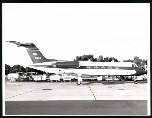 Fotografie Flugzeug Grumman Gulfstream Zweistrahliger Jet Kennung N80Q