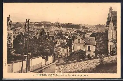 AK Thorigny-Lagny /S.-et-M., Vue générale de Lagny