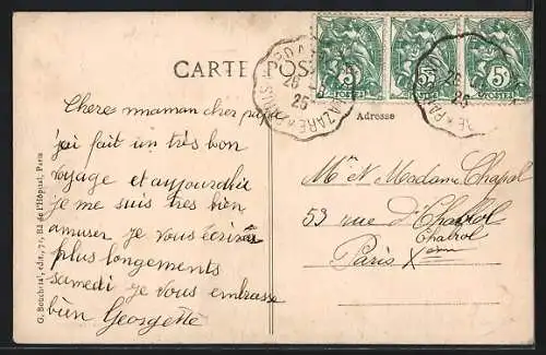 AK Villeparisis, Le Petit Robinson, Groupe devant la gare