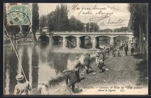 AK Melun, Concours de Pêche du Petit Journal Avant le Signal