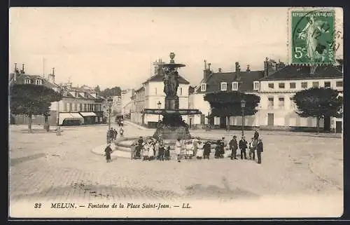 AK Melun, Fontaine de la Place Saint-Jean