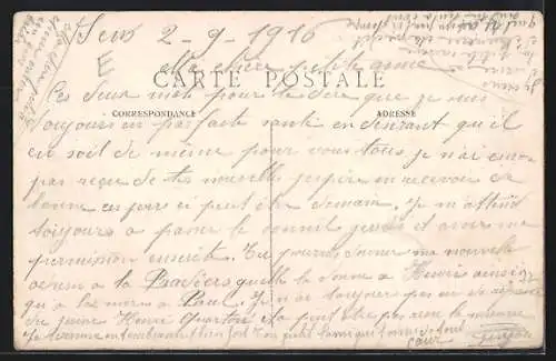 AK Fontainebleau, Savoy Hôtel avec allée bordée d`arbres