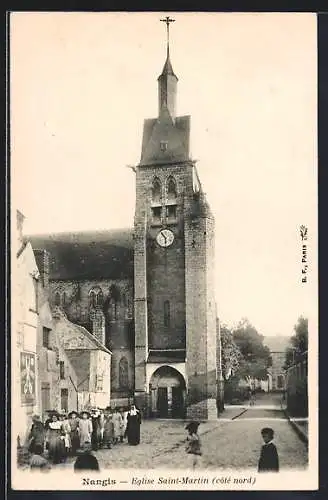 AK Nangis, Église Saint-Martin, côté nord