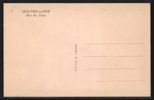AK Montier-en-Der, Rue des Ponts