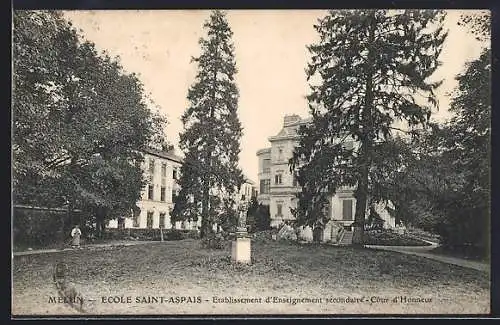 AK Melun, École Saint-Aspais, Établissement d`Enseignement secondaire, Cour d`Honneur