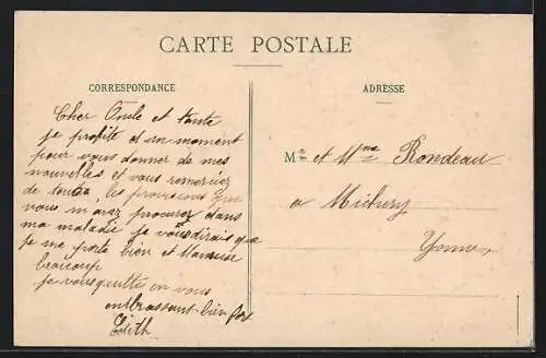 AK Montigny-Lencoup, L`Étang de Scoy avec une femme assise près de l`eau