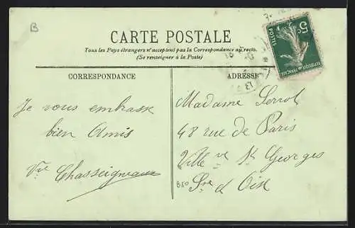 AK Nemours, La Rue du Château