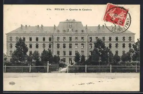 AK Melun, Quartier de Cavalerie