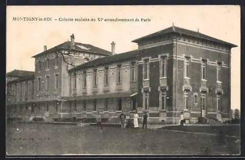AK Montigny-le-Roi, Colonie scolaire du XIe arrondissement de Paris