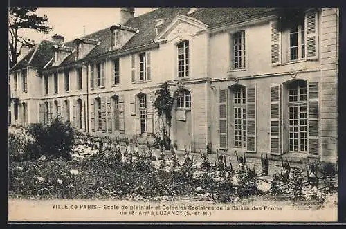 AK Luzancy /S.-et-M., École de plein air et Colonies Scolaires de la Caisse des Écoles du 18e Arrondissement de Paris