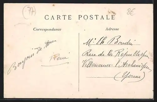 AK Luzancy /S.-et-M., Barrage de Courtaront, Entrée d`un remorqueur « Lutèce 3 »