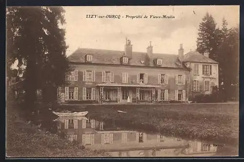 AK Lizy-sur-Ourcq, Propriété de Vieux-Moulin et son étang paisible