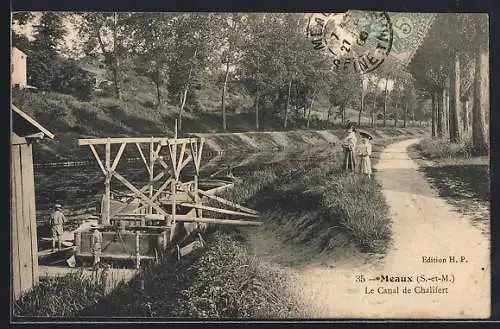 AK Meaux /S.-et-M., Le Canal de Chalifert