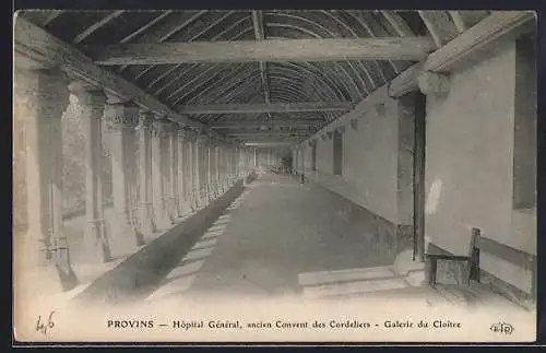 AK Provins, Hôpital Général, ancien Couvent des Cordeliers, Galerie du Cloitre