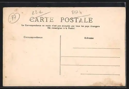 AK Mary-sur-Marne, Fondation Borniche avec des personnes assises dans le jardin devant le bâtiment