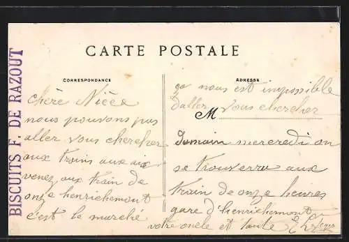 AK Noyen-sur-Seine /S.-et-M., Le Parc du Château submergé