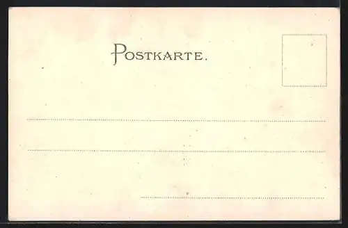 Lithographie Wien, Börse und Passanten um 1900