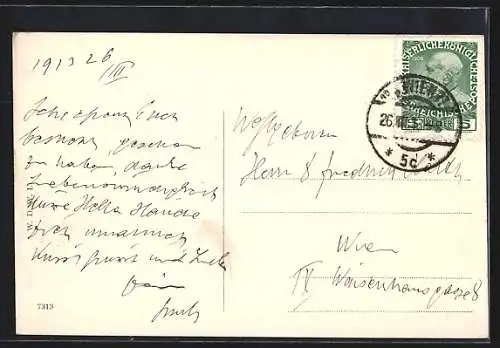 AK Wien, Kärntnerring mit Strassenbahnen