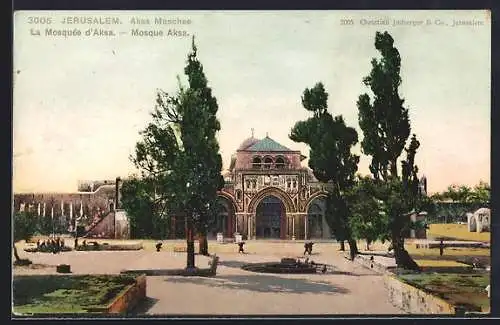 AK Jerusalem, Partie an der Aksa Moschee
