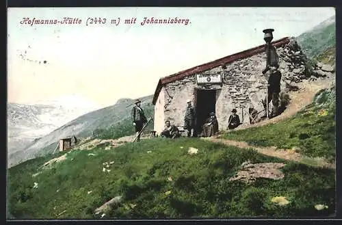 AK Hofmanns-Hütte, Gesamtansicht mit Johannisberg