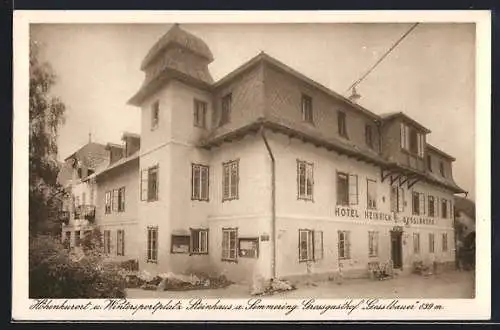 AK Steinhaus a. Semmering, Hotel H. Gesslbauer
